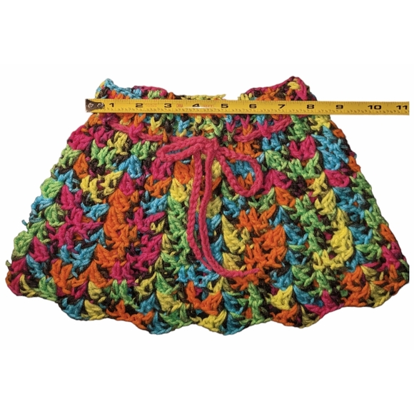 Variegated Crochet Skirt Handmade Toddler - Picture 2 of 5
